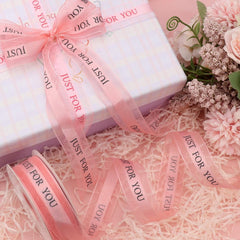 1 Inch Pink Chiffon Ribbon - 22 Yards for Gift Wrapping, Floral Arrangements, and Event Decoration