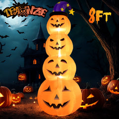 "Spooky 8 Ft Halloween Inflatable with LED Lights - Perfect for Indoor and Outdoor Halloween Decor! 🎃🧙‍♀️👻 #HalloweenDecor #InflatableDecor"