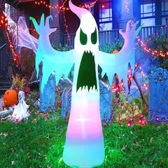 Get ready to spook up your Halloween decor with this tall inflatable ghost! 🎃👻 #HalloweenDecor #SpookyGhost