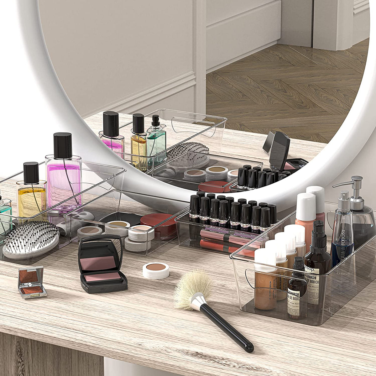 MOOD Clear Fridge Organizer Bin