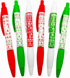 Candy Cane Scented Gel Pens - 6 Count Holiday Smens for Kids, Perfect Stocking Stuffers and Classroom Rewards!