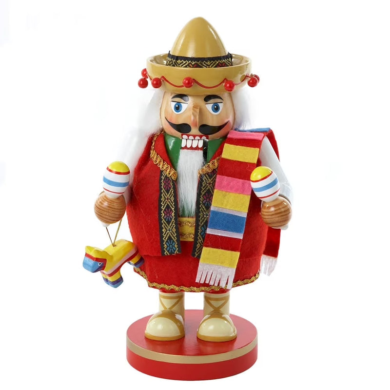 Charming 10.25-Inch Mexican Nutcracker Figurine