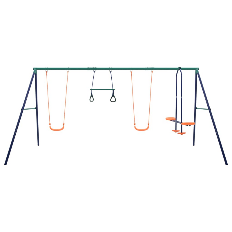 Swing Set with Gymnastic Rings and 4 Seats