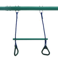 Swing Set with Gymnastic Rings and 4 Seats