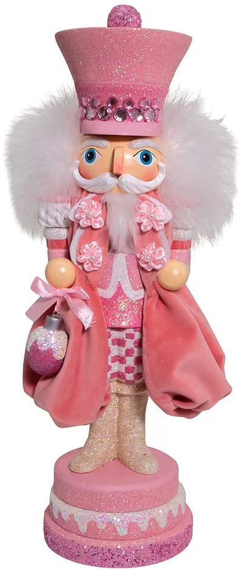 Kurt Adler 15-Inch Hollywood Pink Sweet Soldier Nutcracker Figurine