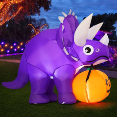5FT Inflatable Halloween Dinosaur - Illuminate Your Halloween with Engaging Decorations