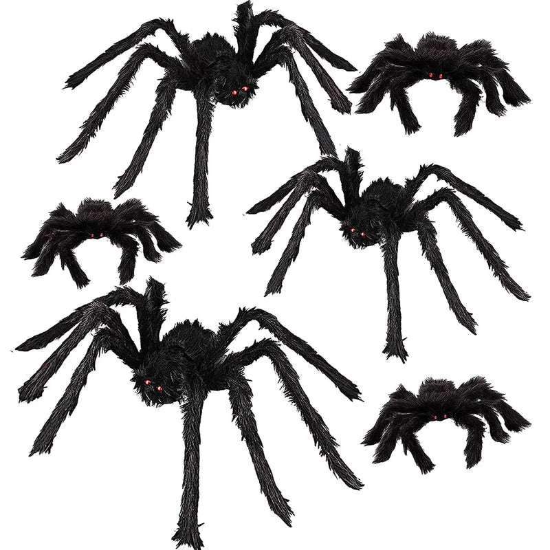 Get ready to spook up your space with these realistic hairy spiders! Perfect for indoor, outdoor, and yard decor. 🕷🎃 #HalloweenDecor #SpiderProps