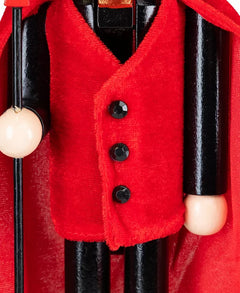Devil-Themed 14-Inch Halloween Nutcracker with Pitchfork Design