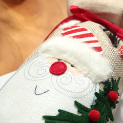 Burlap Wine Bottle Gift Bags with Drawstring - Reusable for Christmas, Weddings, Birthdays, and Holiday Celebrations (Set of 2)