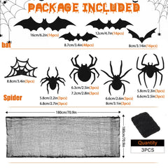 Enhance Your Halloween Decor with 126 Premium Bat Stickers for Walls and Windows