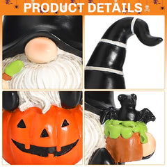 Charming Set of 2 Halloween Gnomes for Festive Indoor Decor and Gift Giving