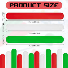 Versatile 12-Piece Holiday Wrapping Paper Roll Holder Set – Silicone-Covered Metal Stabilizers in White, Red, and Green for Perfect Storage and Organization!