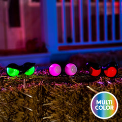 Get Spooky with Our 3 Pack Halloween Lights! 🎃✨ Perfect for Indoor & Outdoor Decor! 👀🕷️ Timer & Flashing Eyes Included! (Red, Green, Purple) #HalloweenVibes #PartyReady