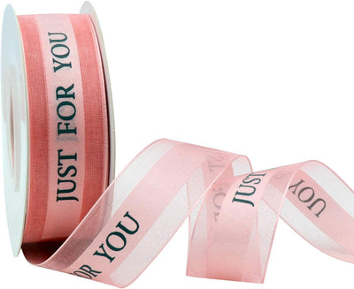 1 Inch Pink Chiffon Ribbon - 22 Yards for Gift Wrapping, Floral Arrangements, and Event Decoration