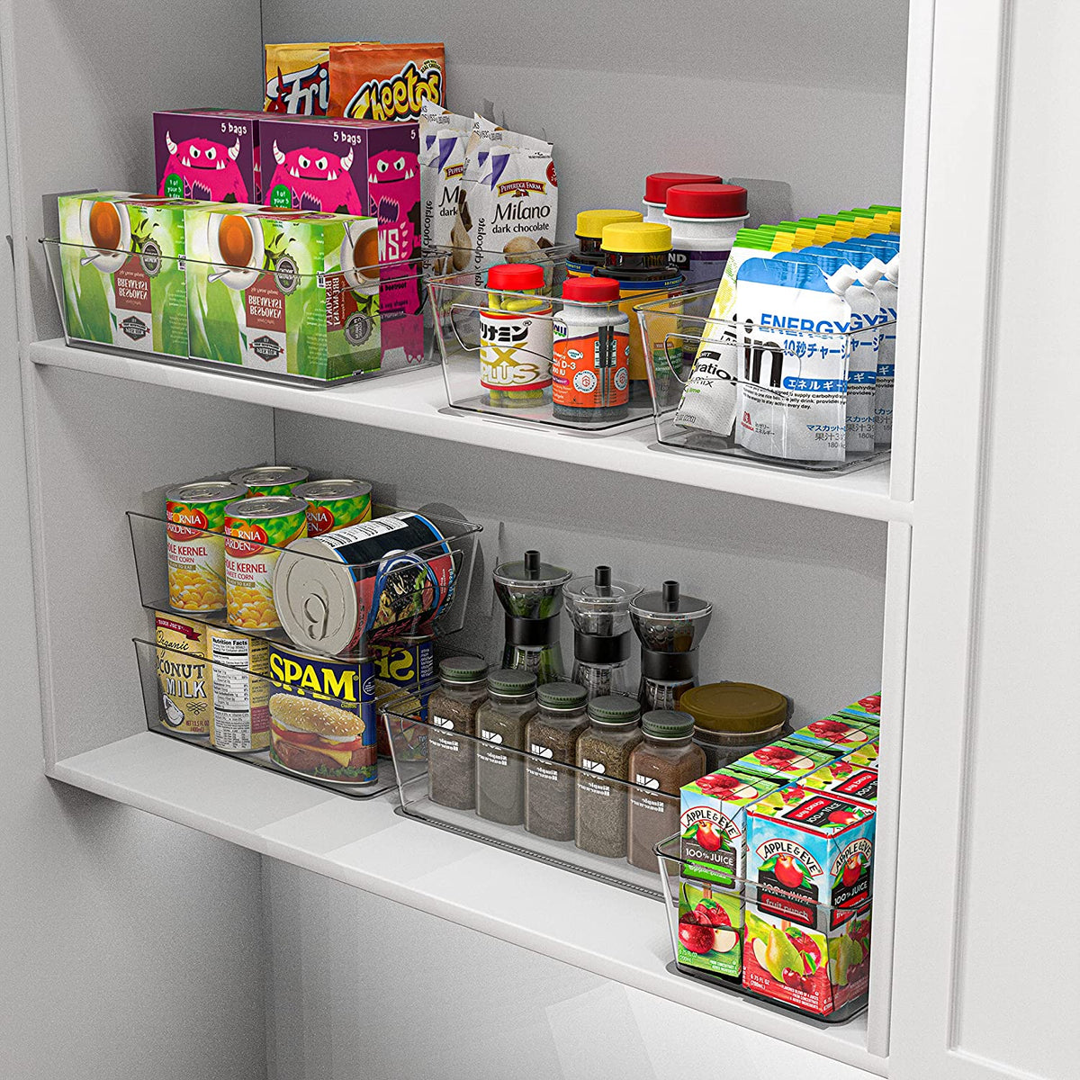 MOOD Clear Fridge Organizer Bin