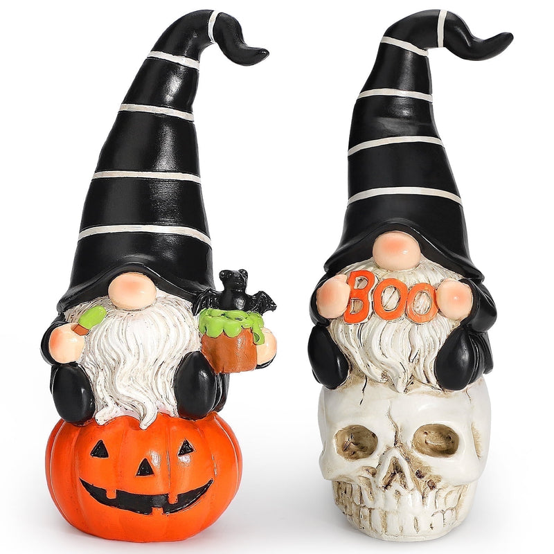 Charming Set of 2 Halloween Gnomes for Festive Indoor Decor and Gift Giving