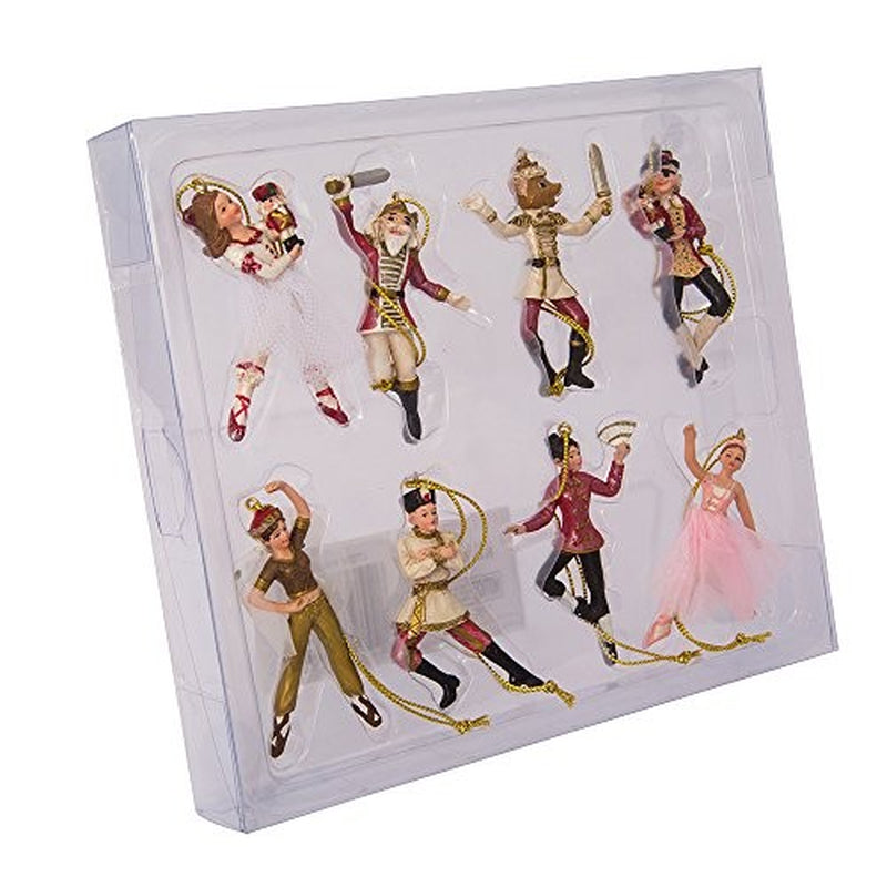 Kurt Adler 2.75-Inch Polyresin Nutcracker Suite Miniature Ornament Set, 8-Piece Collection