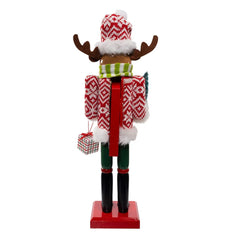 15-Inch Wooden Reindeer Nutcracker C5988