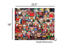 Nutcracker Collection 350-Piece Jigsaw Puzzle with Detailed Holiday Designs
