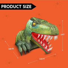 3.6 FT Halloween Inflatable Animated Dinosaur Decoration with Built-In LED Light 