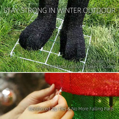 61-Inch Outdoor Nutcracker Yard Decoration with Warm White LED Lights