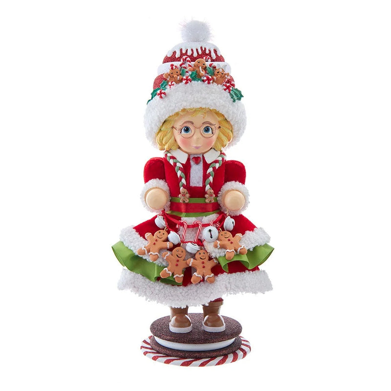 Kurt Adler 14-Inch Mrs. Claus Gingerbread Nutcracker Figurine