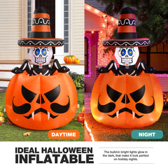 🎃 Get Spooky with Our 6FT Halloween Inflatable Pumpkin! Perfect for Your Garden or Lawn 🎈🎉 #HalloweenDecor #InflatableFun