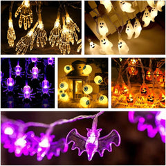 🎃👀 Light Up Your Halloween with Spooktacular String Lights! Perfect for Indoor & Outdoor Parties! 💡✨ #HalloweenDecor #PartyVibes