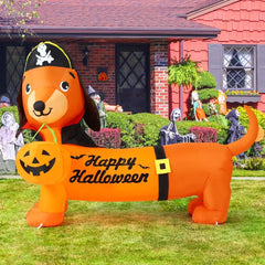 5 FT Inflatable Halloween Dog Decorations for Yard or Garden Display