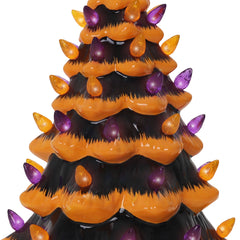 🎃 Spooktacular Lighted Halloween Ceramic Tree - Perfect for Festive Indoor Decor! 🖤✨ #HalloweenDecor #CeramicTree