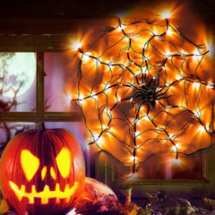🎃🕷️ Light up your Halloween with these 24in Spider Web Lights! Perfect for indoor and outdoor decor. #HalloweenDecorations #SpiderWebLights 🕸️🔮
