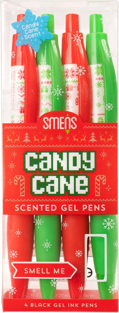 Candy Cane Scented Gel Pens - 6 Count Holiday Smens for Kids, Perfect Stocking Stuffers and Classroom Rewards!