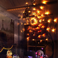 🎃🕷️ Light up your Halloween with these 24in Spider Web Lights! Perfect for indoor and outdoor decor. #HalloweenDecorations #SpiderWebLights 🕸️🔮