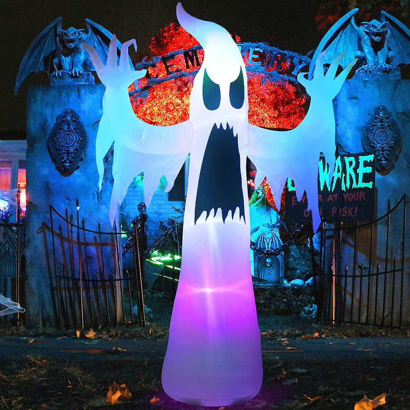 Get ready to spook up your Halloween decor with this tall inflatable ghost! 🎃👻 #HalloweenDecor #SpookyGhost