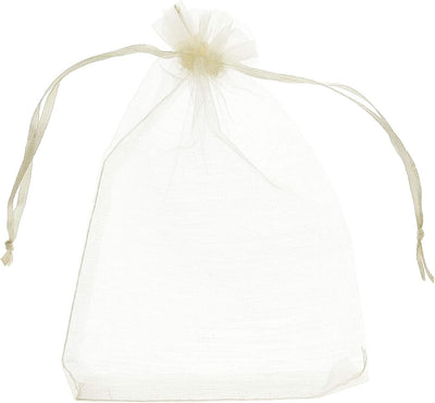 100-Pack 4x6 Inch Sheer Organza Drawstring Bags for Candy, Jewelry, and Wedding Party Favors