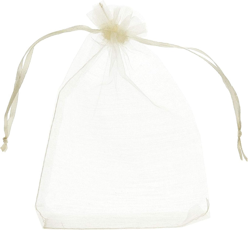 100-Pack 4x6 Inch Sheer Organza Drawstring Bags for Candy, Jewelry, and Wedding Party Favors