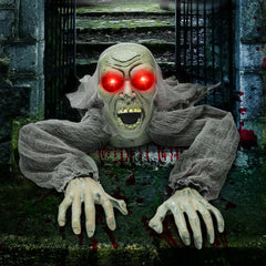 Enhance Your Halloween Experience with Our Sound-Emitting Zombie Groundbreaker - Ideal for Outdoor Frights!
