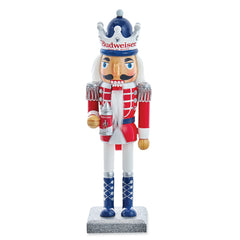 Hand-Painted Budweiser Nutcracker Tabletop Decoration by Collections Etc.