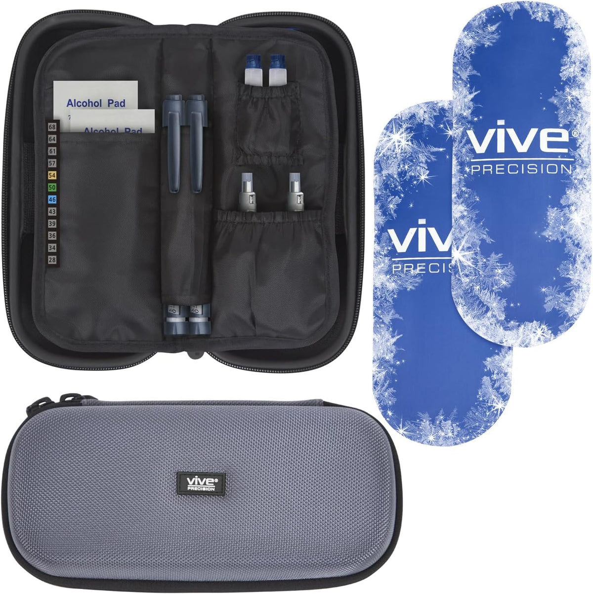 MOOD Cooling Travel Case with Thermometer – Gray