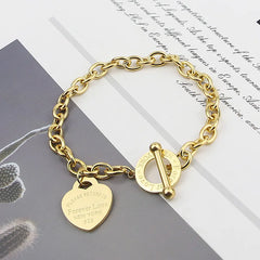 Heart Buckle Chain Bracelet