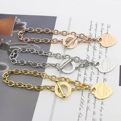 Heart Buckle Chain Bracelet