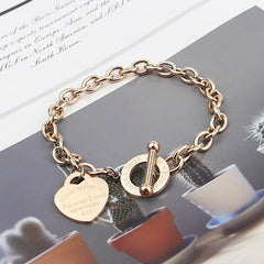 Heart Buckle Chain Bracelet