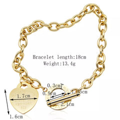 Heart Buckle Chain Bracelet