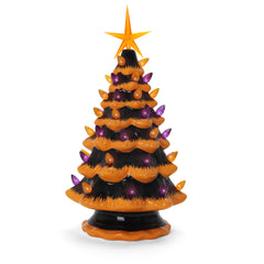 🎃 Spooktacular Lighted Halloween Ceramic Tree - Perfect for Festive Indoor Decor! 🖤✨ #HalloweenDecor #CeramicTree