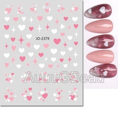 Heart Nail Decals