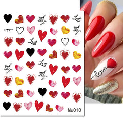 Heart Nail Decals