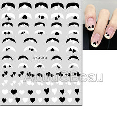 Heart Nail Decals