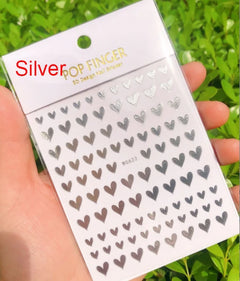 Heart Nail Decals