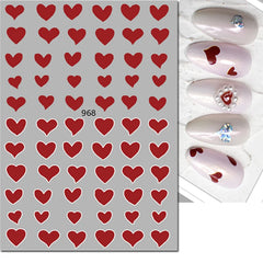 Heart Nail Decals