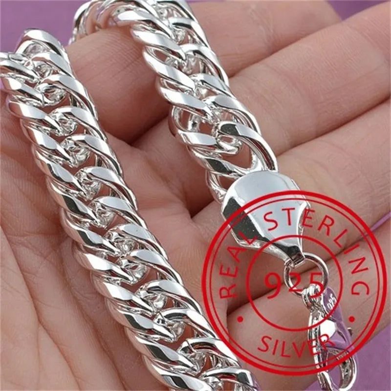 Solid Cuban Chain Bracelet